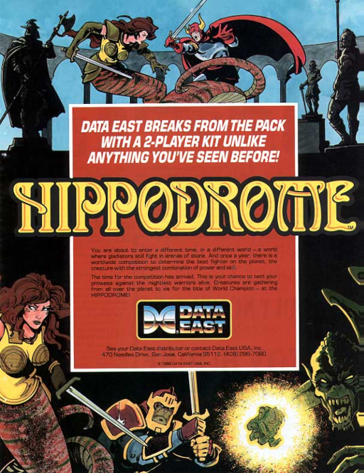 Hippodrome (US) Arcade Game Cover
